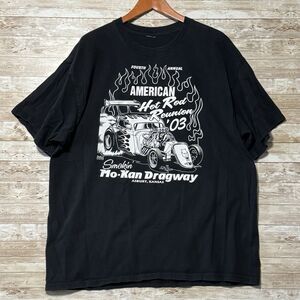 Vintage Original MO KAN Dragway Hot Rod Reunion 2003 Drag Racing T Shirt XXL